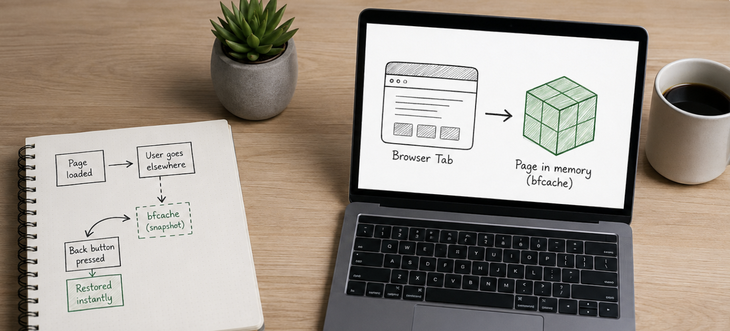 What happens when the customer presses the Back button?